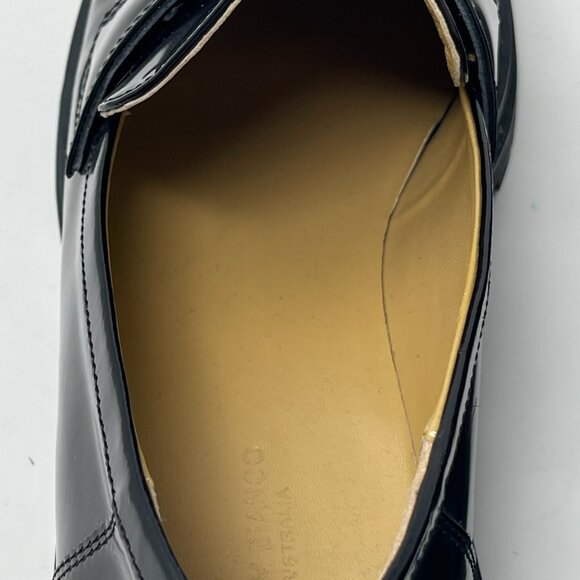 Tony Bianco Black Patent Leather Chunky Loafers Women’s Size 10 Excellent - Picture 4 of 13